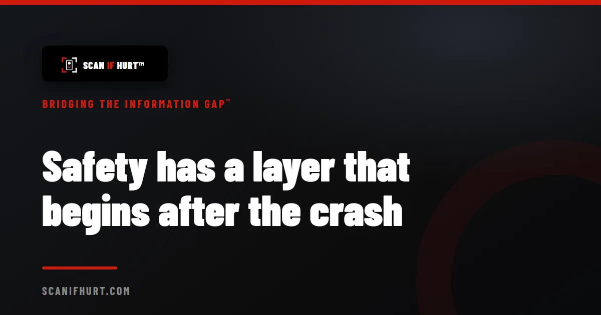 Safety has a layer that begins after the crash