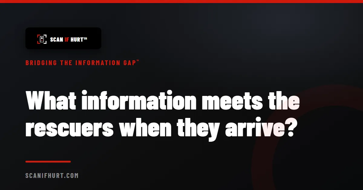 The rescue can find you. What information meets the rescuers when they arrive?
