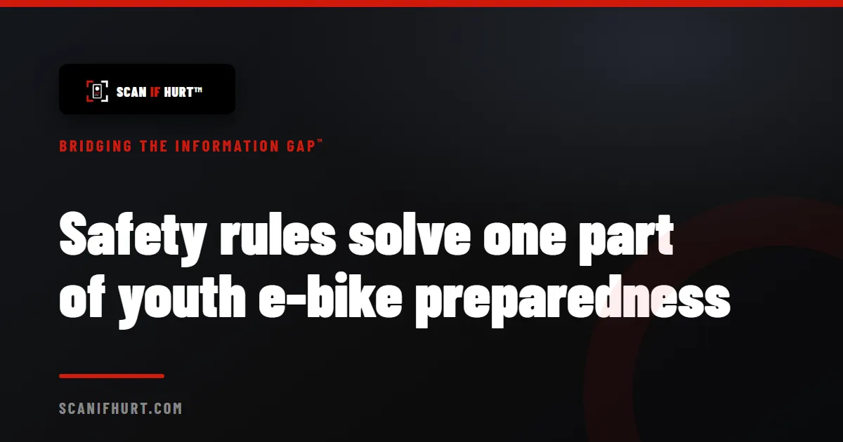 Safety rules solve one part of youth e-bike preparedness