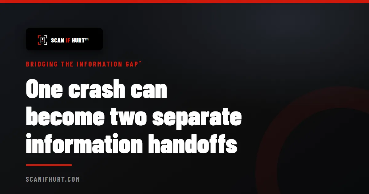 One crash can become two separate information handoffs