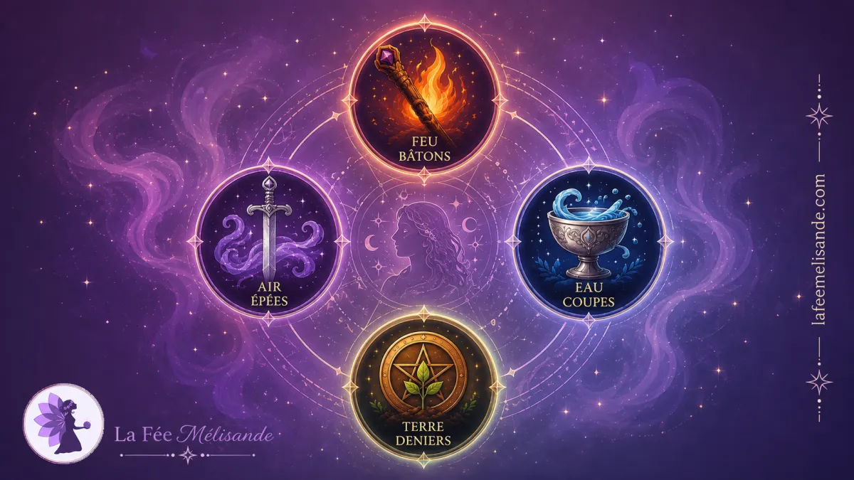 Comprendre les 4 éléments pour mieux lire le Tarot