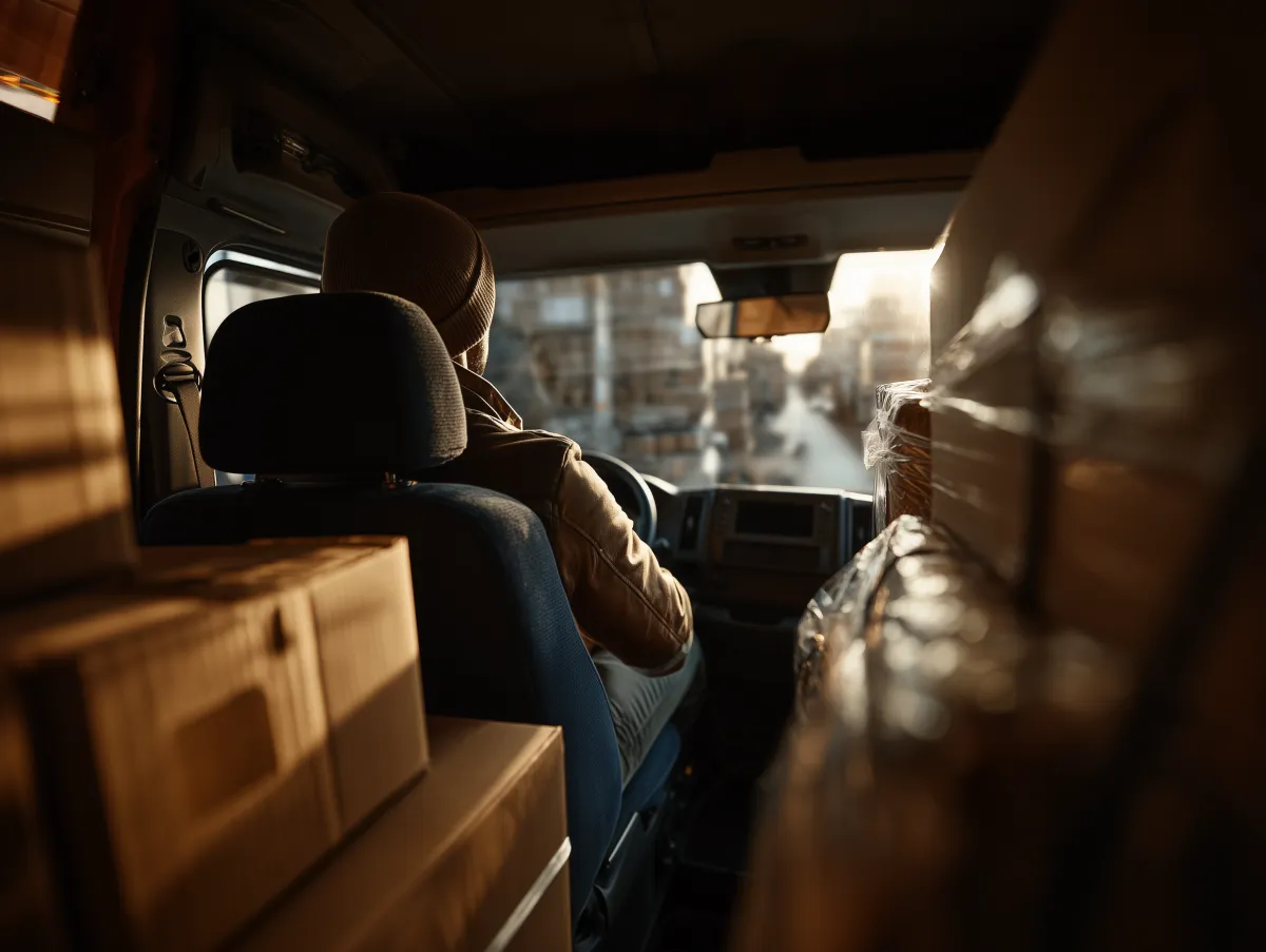 Dark control room and city grid visual