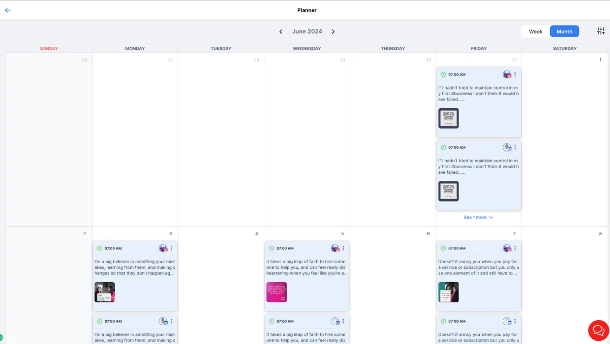 CRM with social media scheduling built in