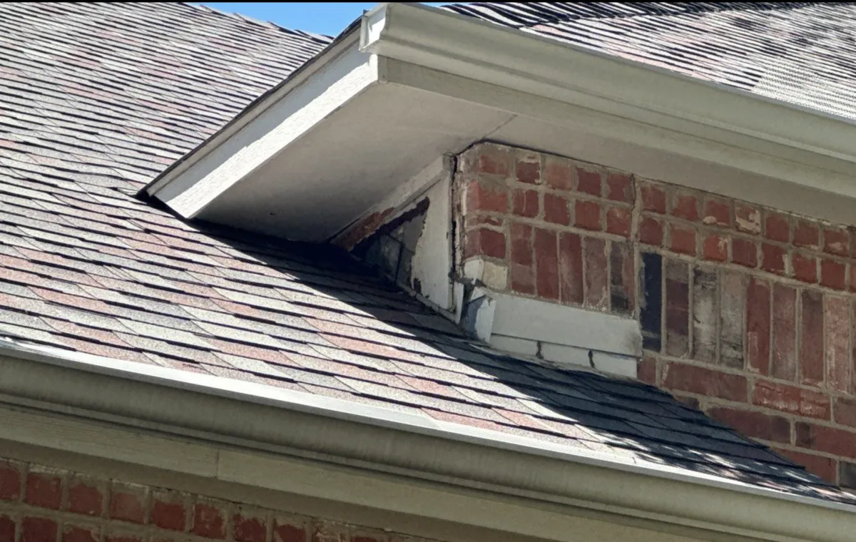 damaged flashing