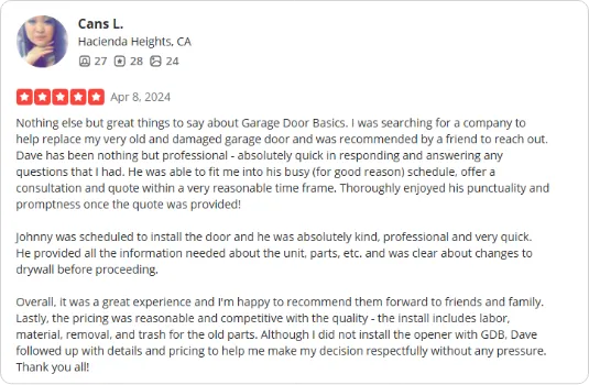garage door company near me