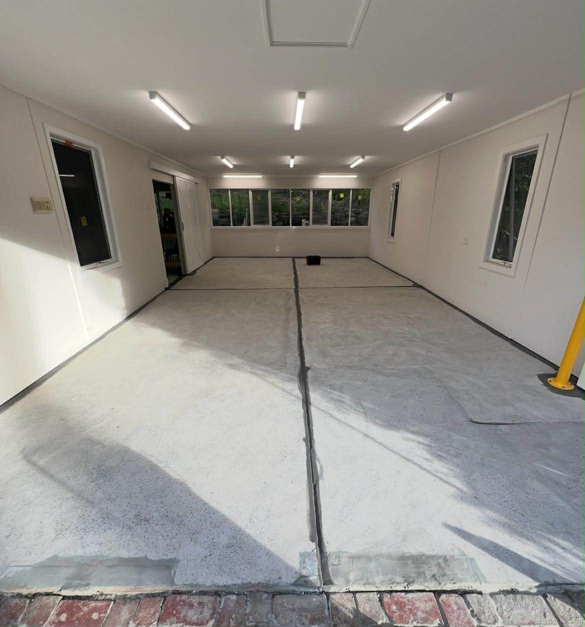 concrete floor for a garage
