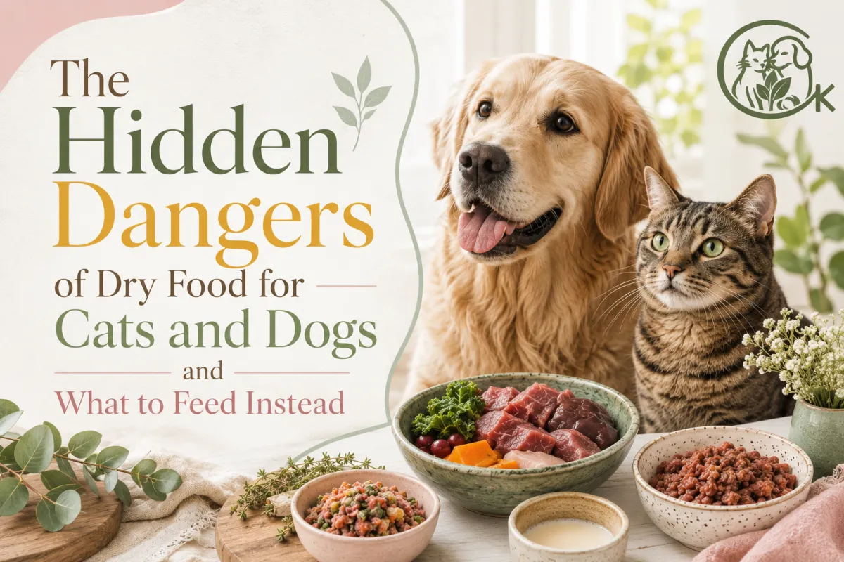 Why dry pet food harms cats and dogs and healthier alternatives you can trust
