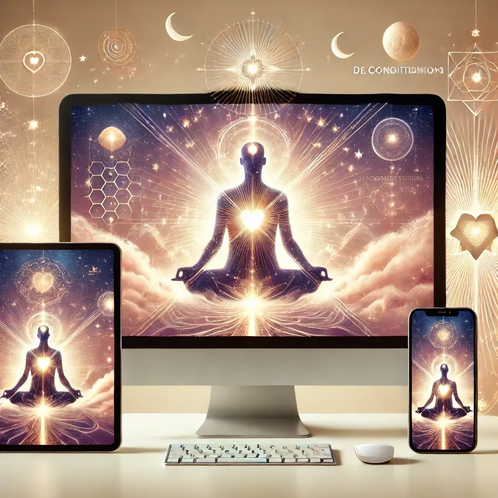 Image of devices with cosmic heart