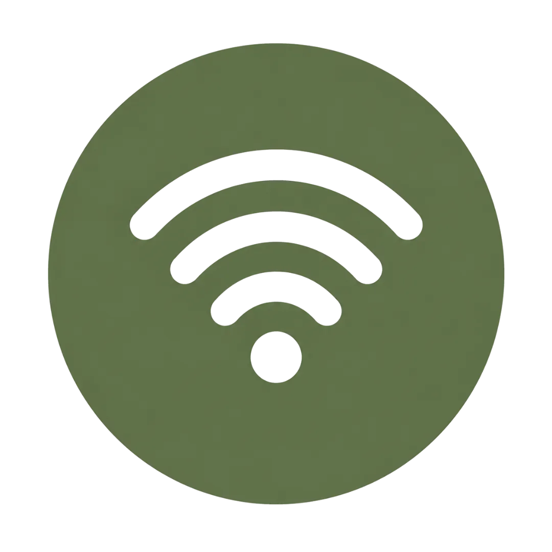 Guest working remotely at Possum Kingdom RV Resort using the park‑wide high‑speed Wi‑Fi