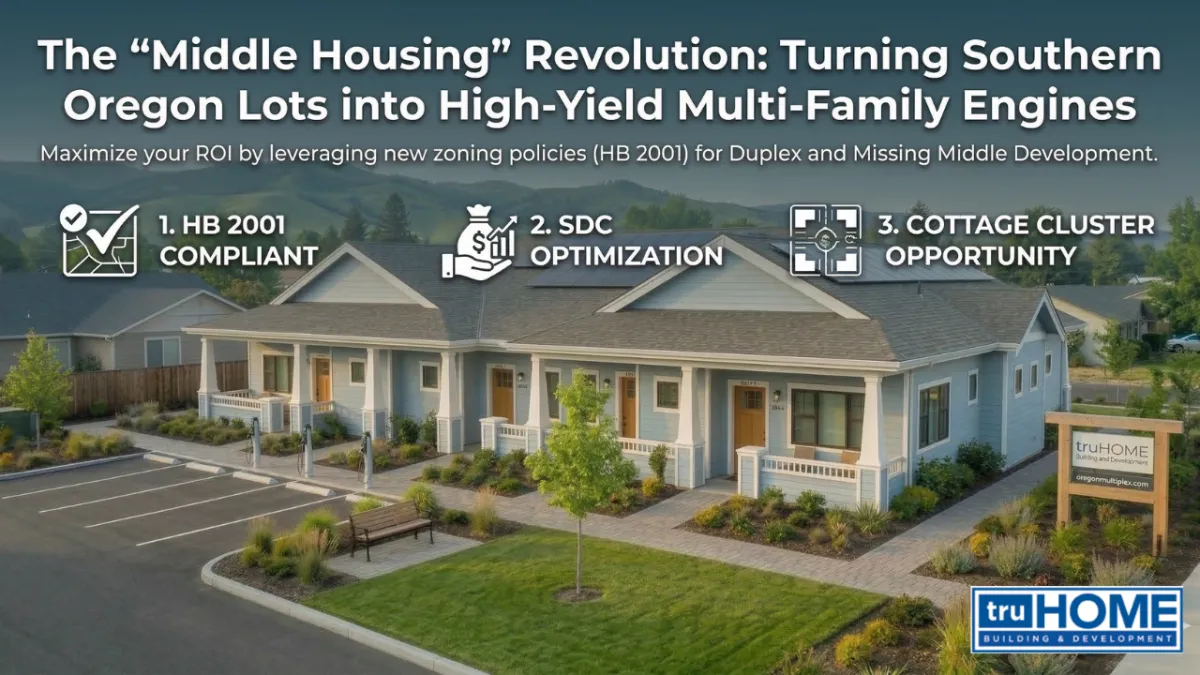 The "Middle Housing" Revolution: Turning Southern Oregon Lots into Multi-Family Engines