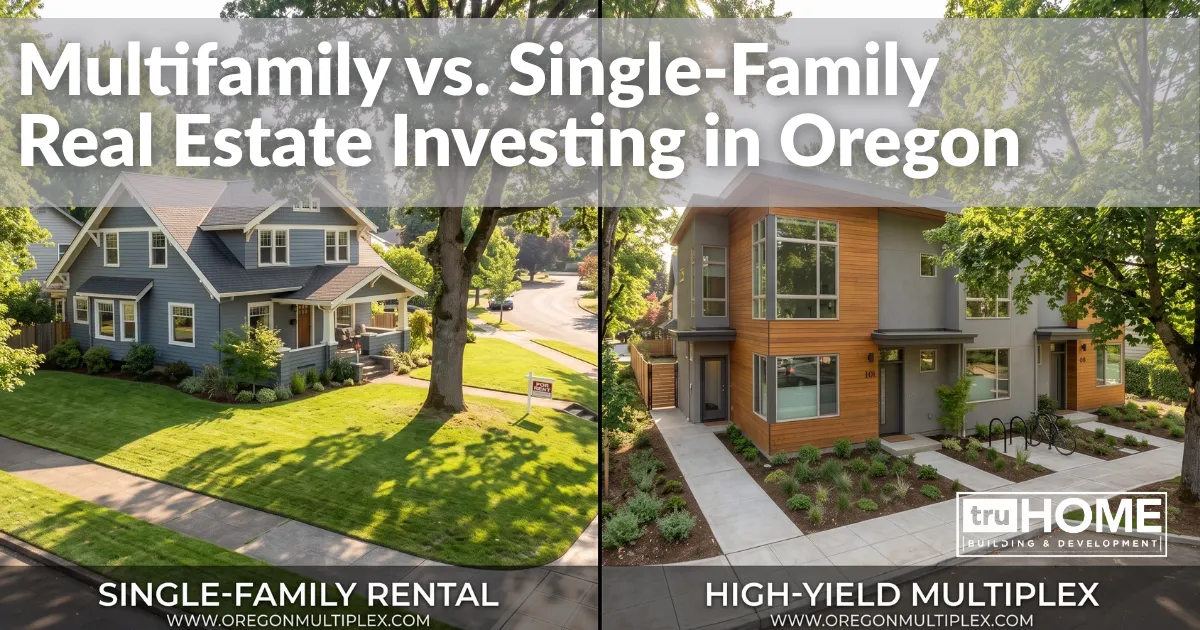 Multifamily vs. Single-Family Real Estate Investing in Oregon: Why Densification Wins