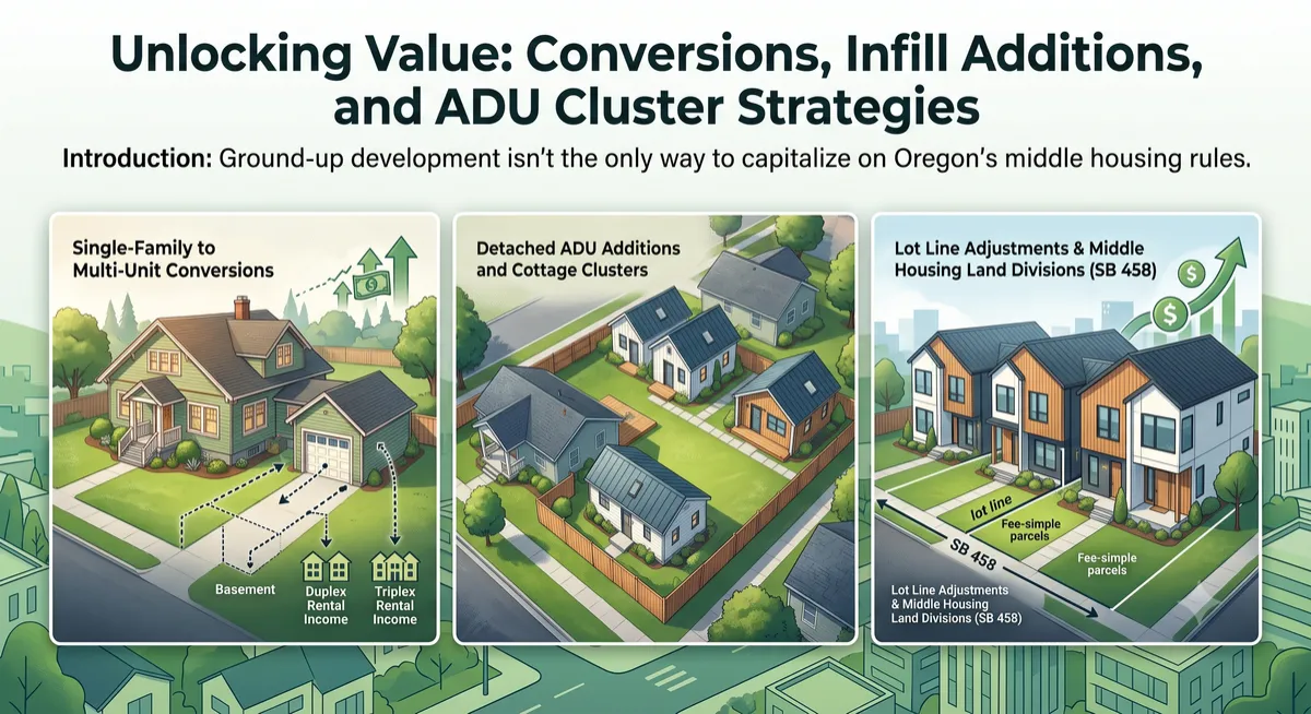 Unlocking Value: Conversions, Infill Additions, and ADU Cluster Strategies