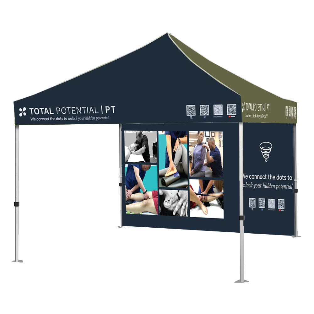 Customized canopy tent with branding