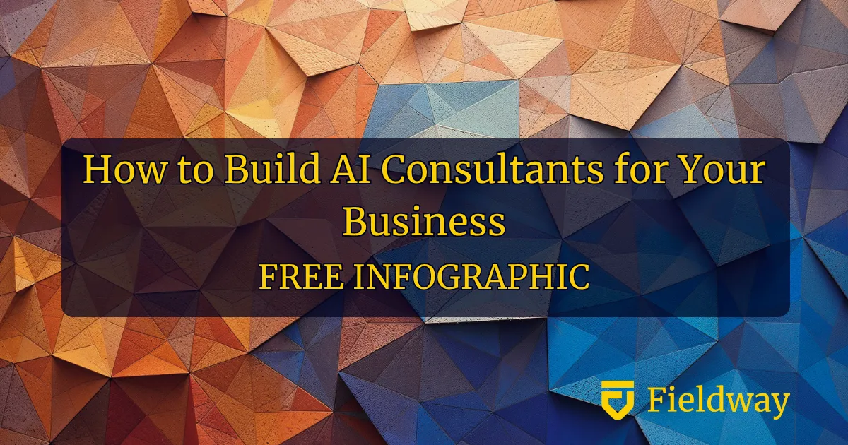Image with text "How to Build AI Consultants for Your Business - Free Infographic"