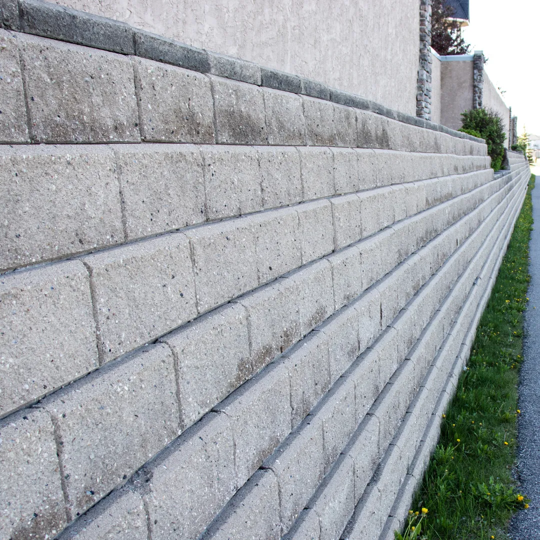 Masonry wall power washing