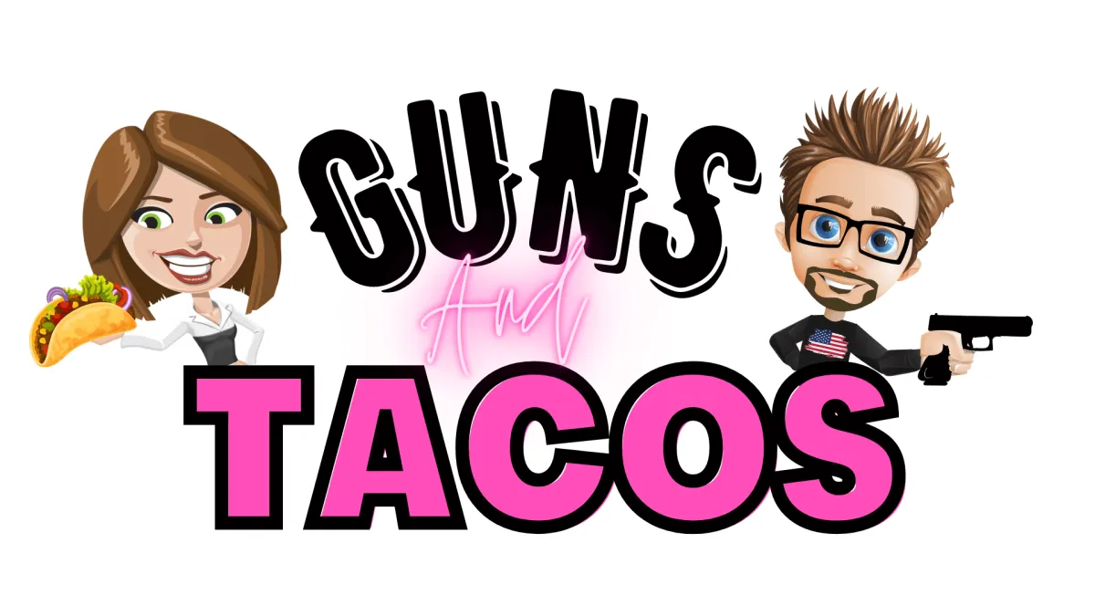 guns and tacos logo ryan and tiffany thomas