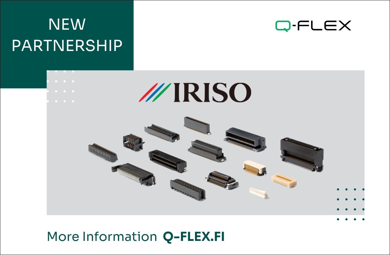 Laajennamme liitinratkaisujen tarjontaa IRISO Electronicsin kanssa