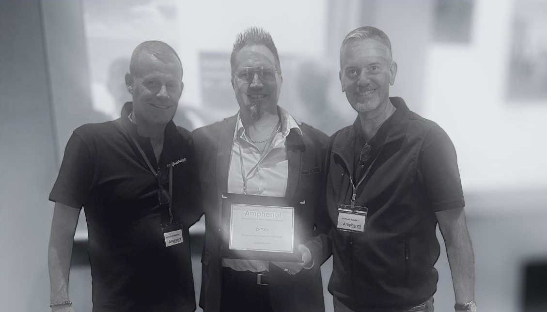 Q-Flex has received Amphenol Industrial’s Distributor of the Year award