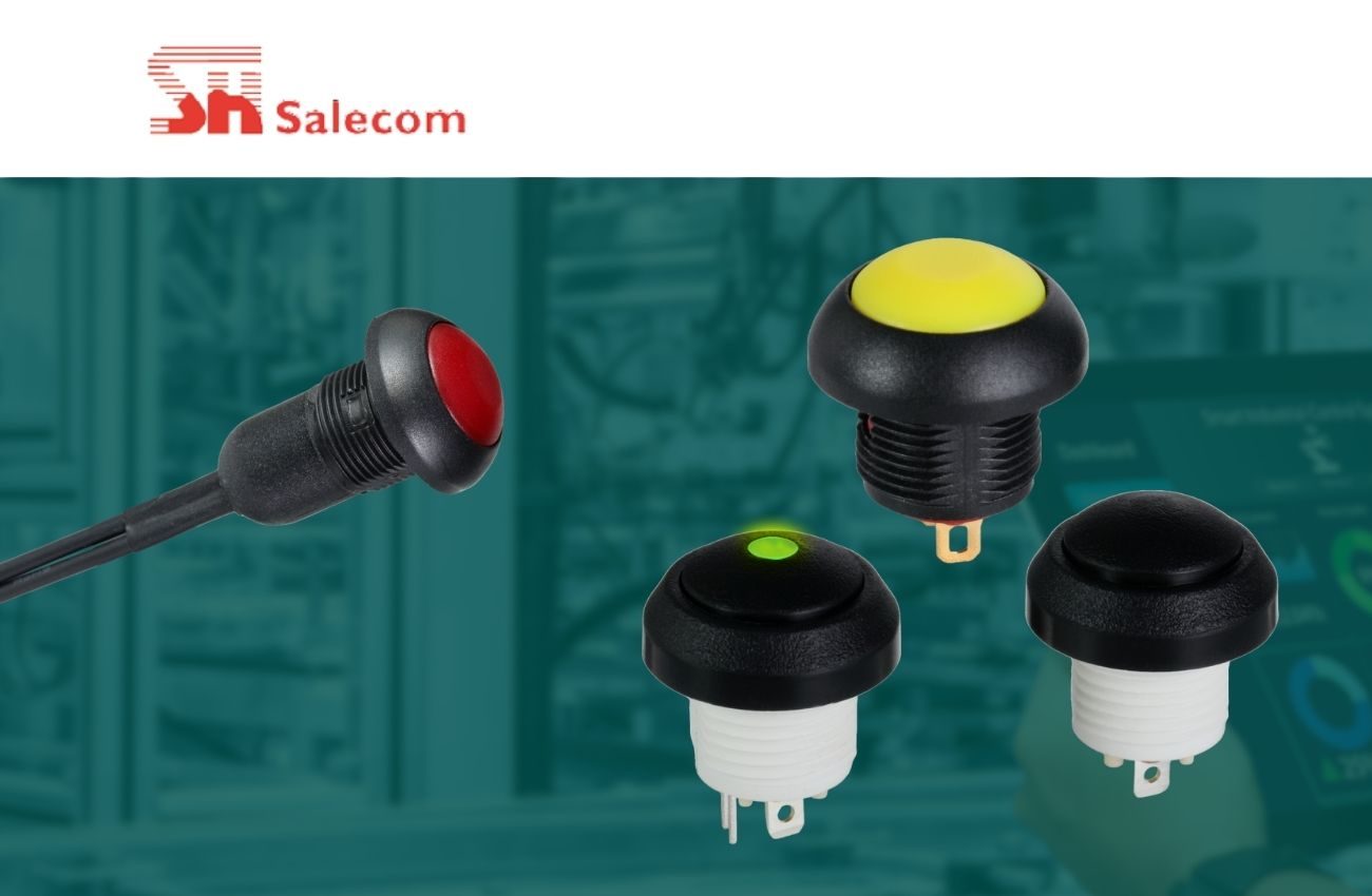 Salecom has launched new push-button switches