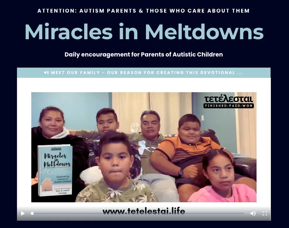 Miracles in Meltdowns Devotional Book cover and interior pages