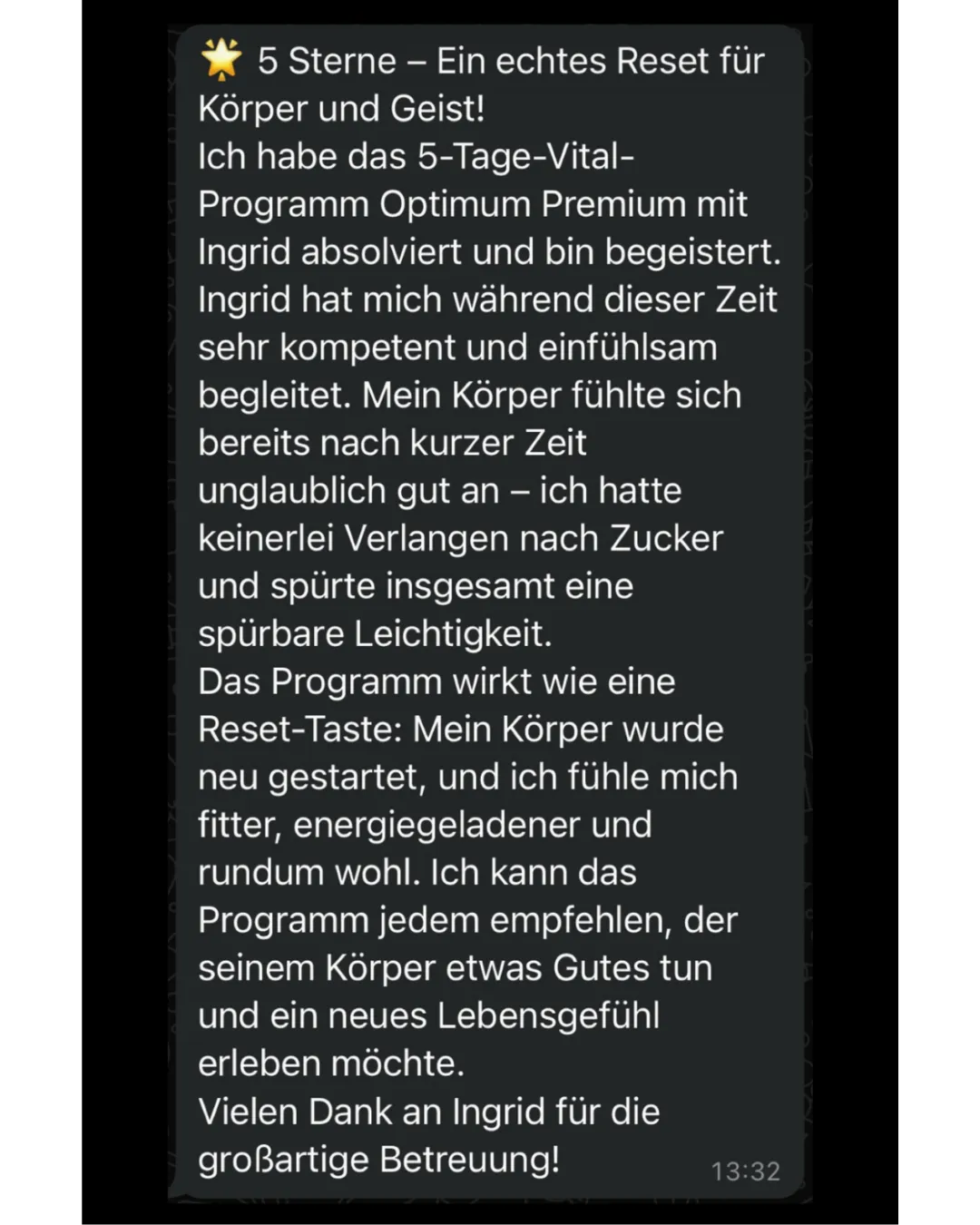 Was Menschen nach  unserer gemeinsamen Arbeit berichten