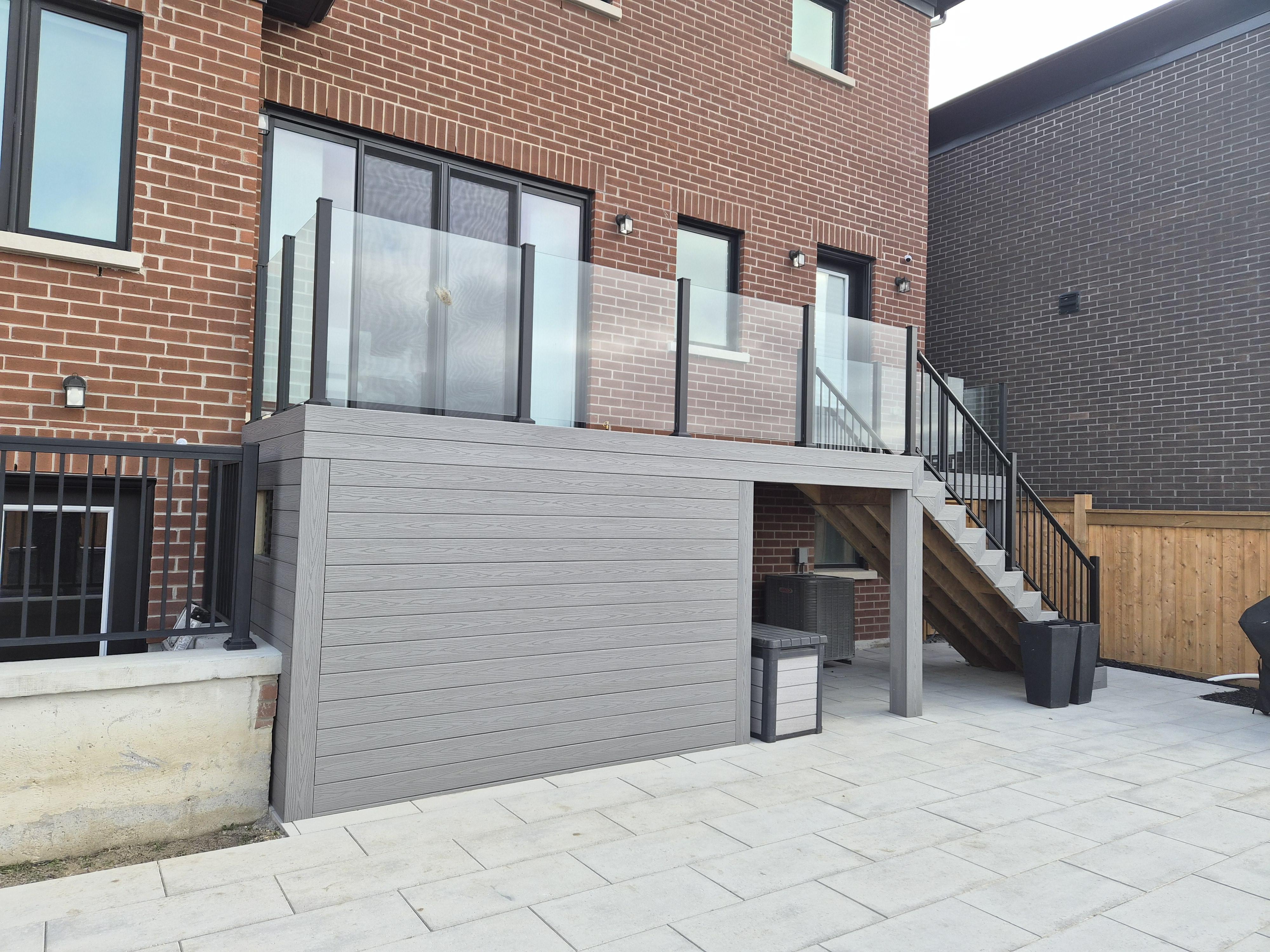 Custom deck design Richmond Hill Wood Rock Creation