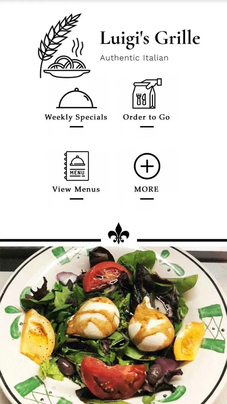 Luigi's Grille App Mockup