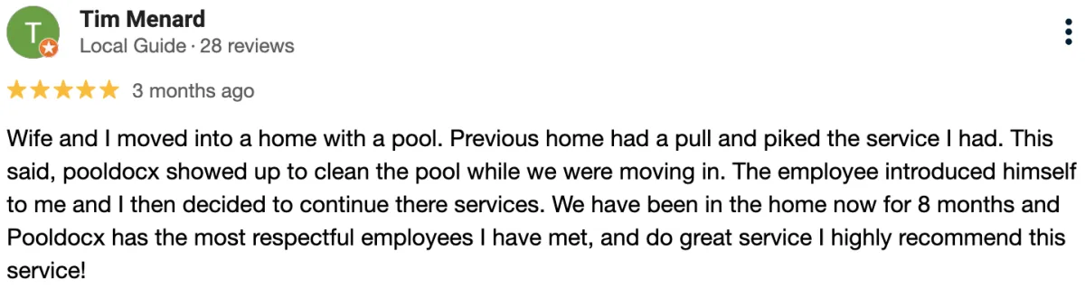 pool cleaning service near me