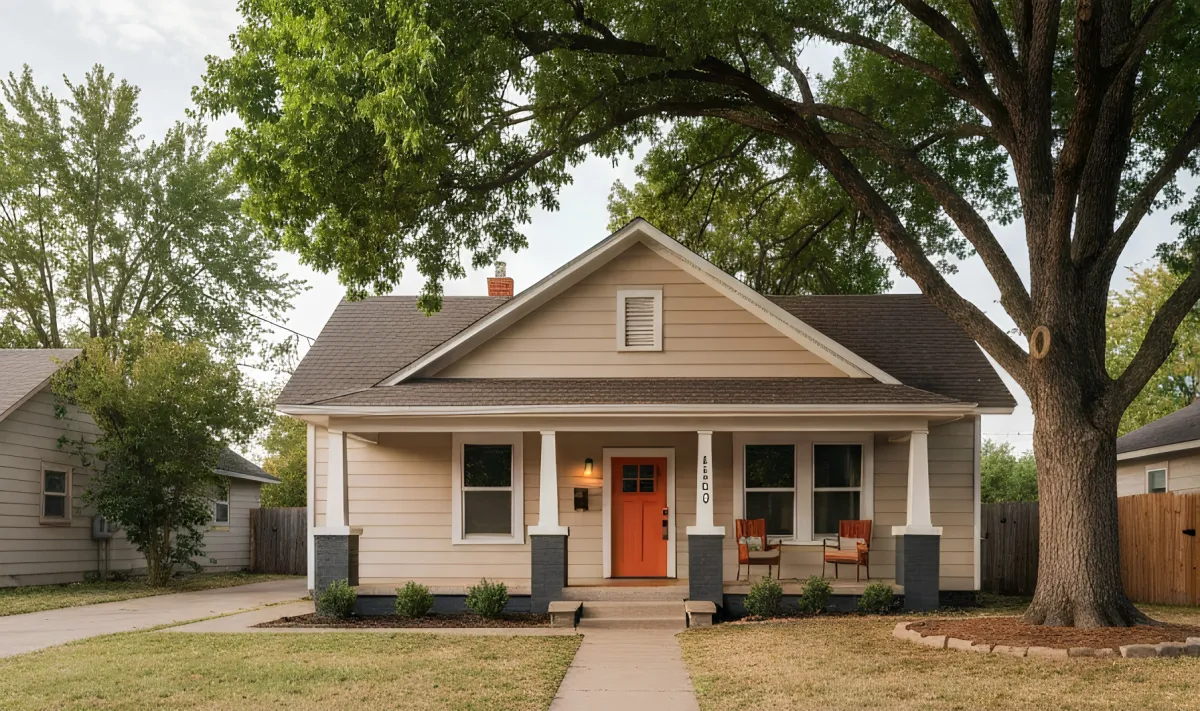 Minimal aesthetic architectural detail of a local home