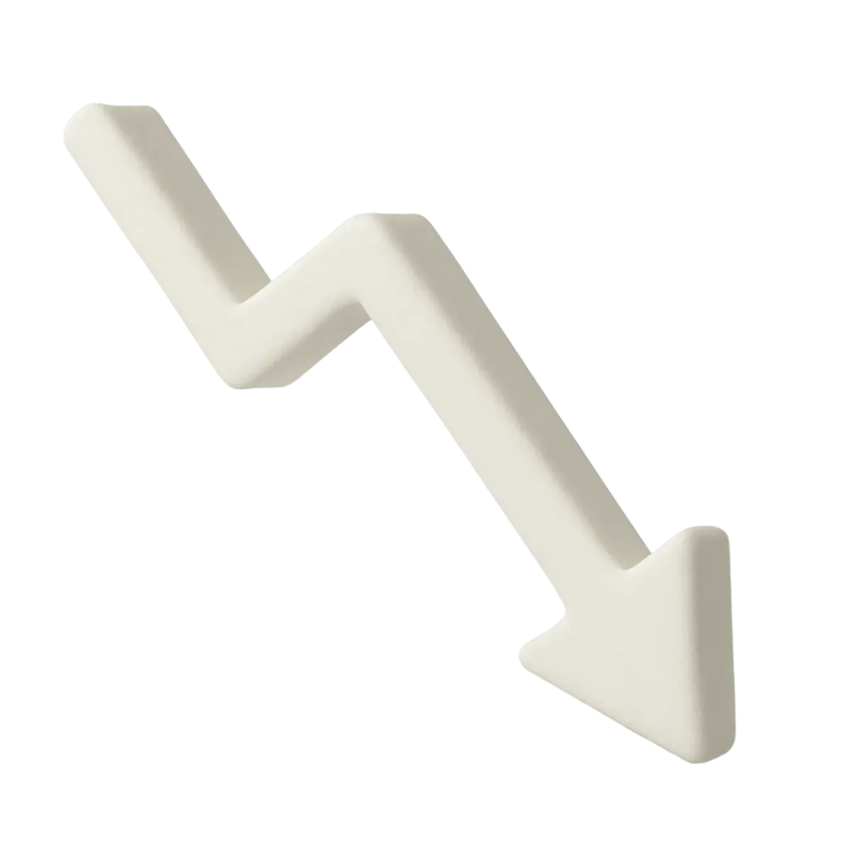 arrow showing negative growth