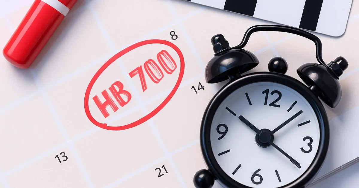 HB-700 Effective September 1, 2025