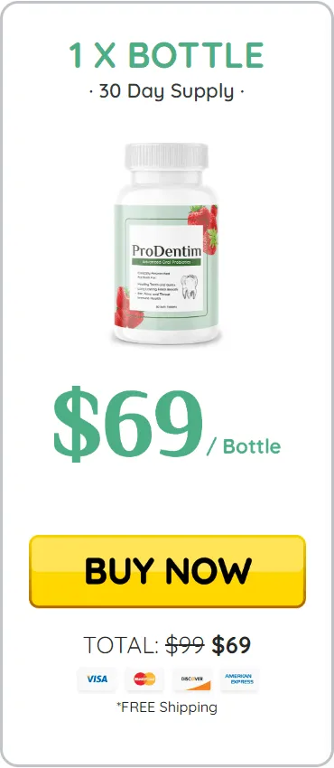 ProDentim 1 bottle $69