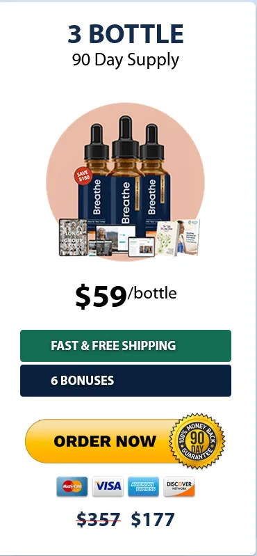 Breathe 3 bottles $59