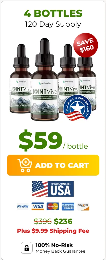 JointVive 4 bottles $59