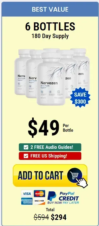 nervozen 6 bottles $49