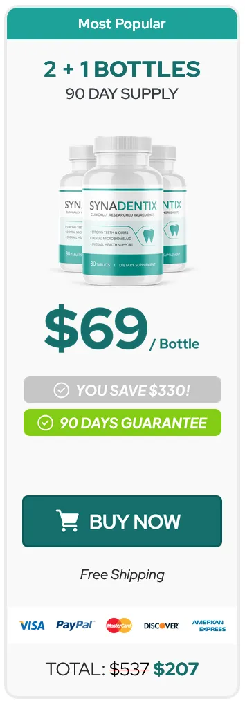 Synadentix-3-bottle - order-now-( Ninety Days Supply) - image