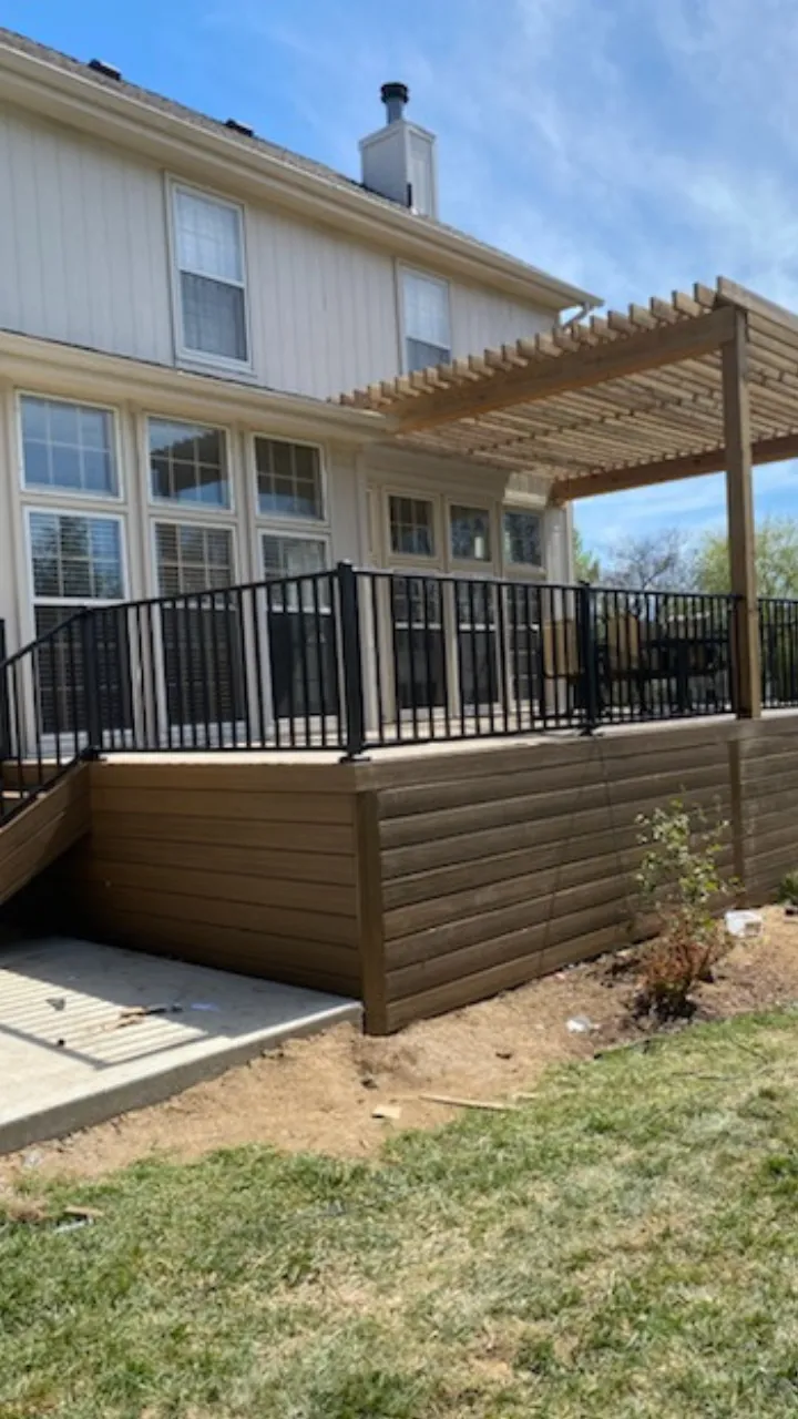 Deck extended by Wellspring Remodeling, deck build and repair services in Lenexa, Kansas