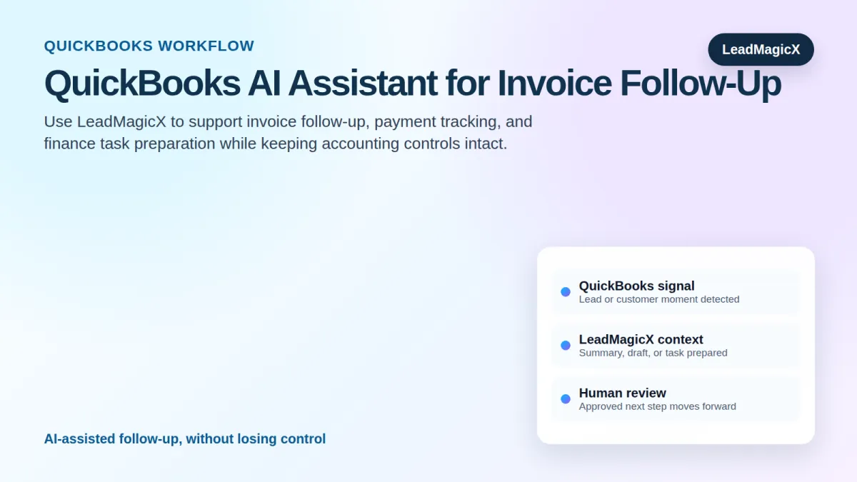 QuickBooks AI Assistant for Invoices, Payment Tracking, and Client Follow-Up