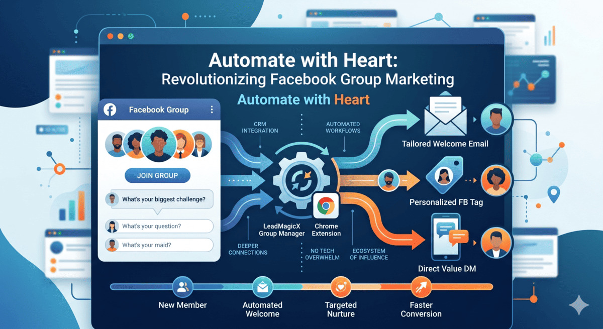 Automate with Heart: How the New LeadMagicX Group Manager is Revolutionizing Facebook Group Marketing