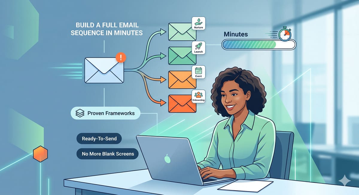 How to Build a Full Email Sequence in Minutes (Without Staring at a Blank Screen)