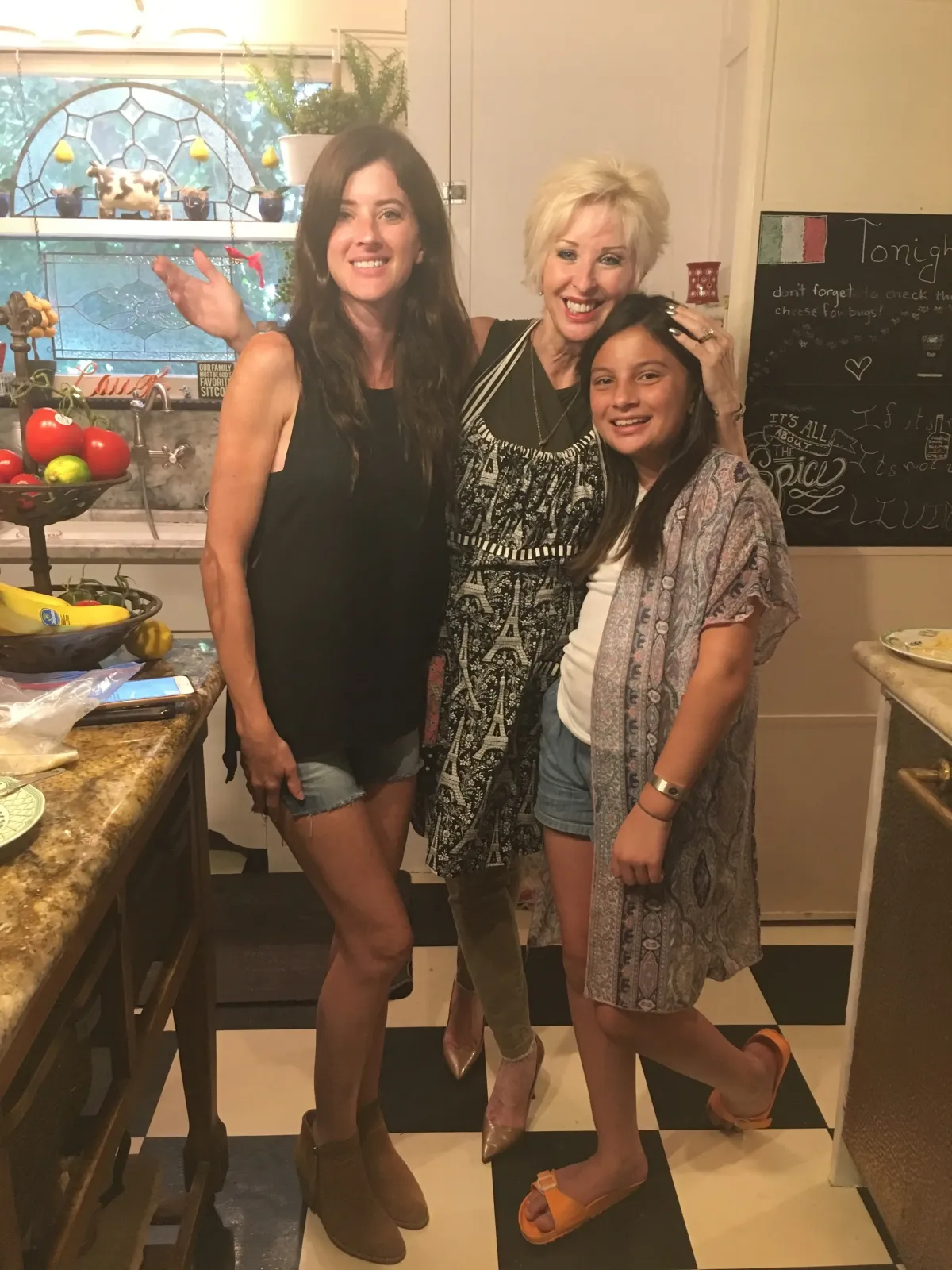 kim and daughter and grandaughter