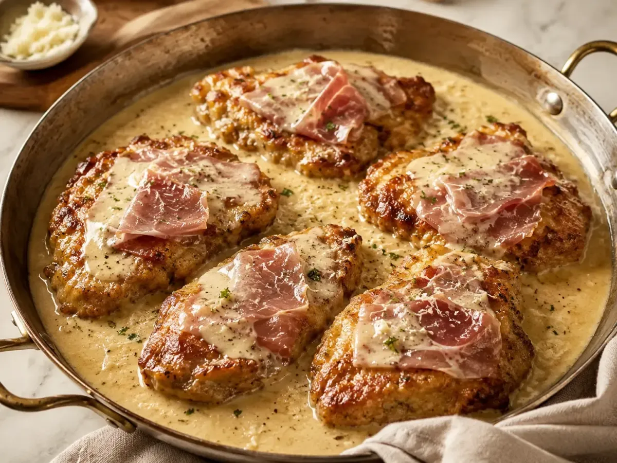 Pork Loin Cutlets with Creamy Marsala Sherry Sauce