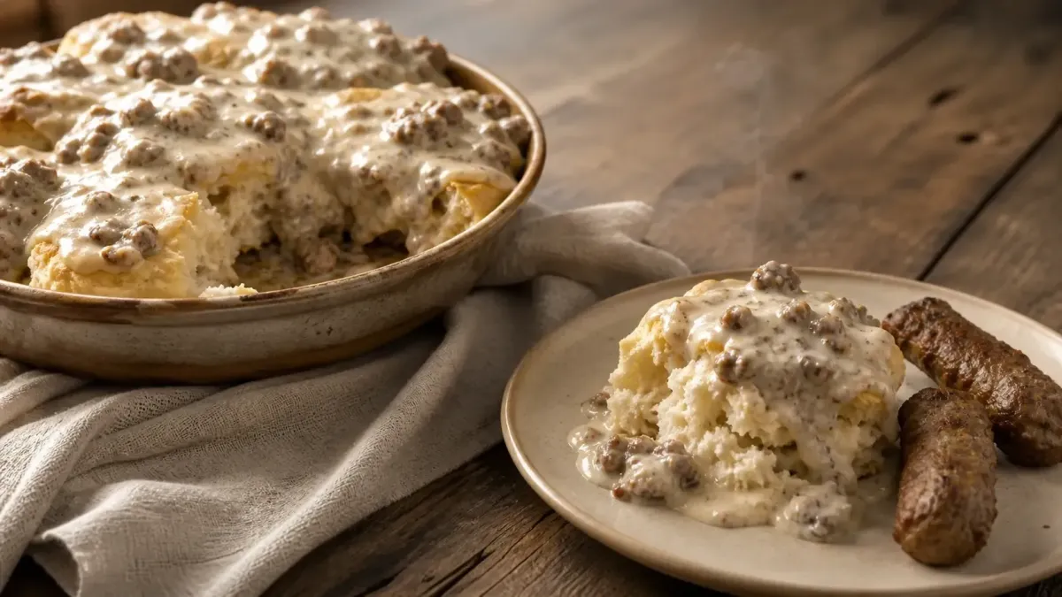Homemade Biscuits and Sausage Gravy — Just Like Grandma Made It