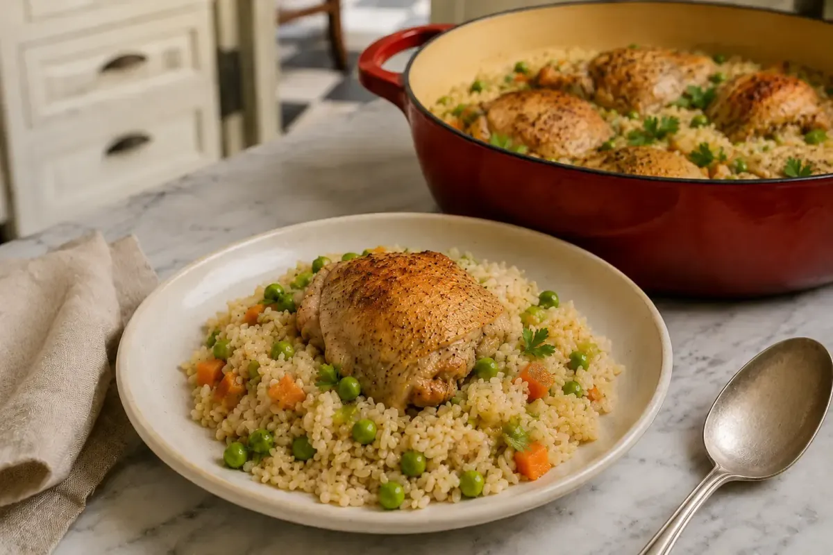Old-Fashioned Chicken and Rice with Peas — Just Like Grandma Made It — Orvilda's Kitchen