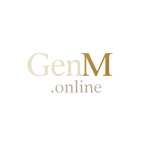 GenM Brand Logo Dark Navy and Gold