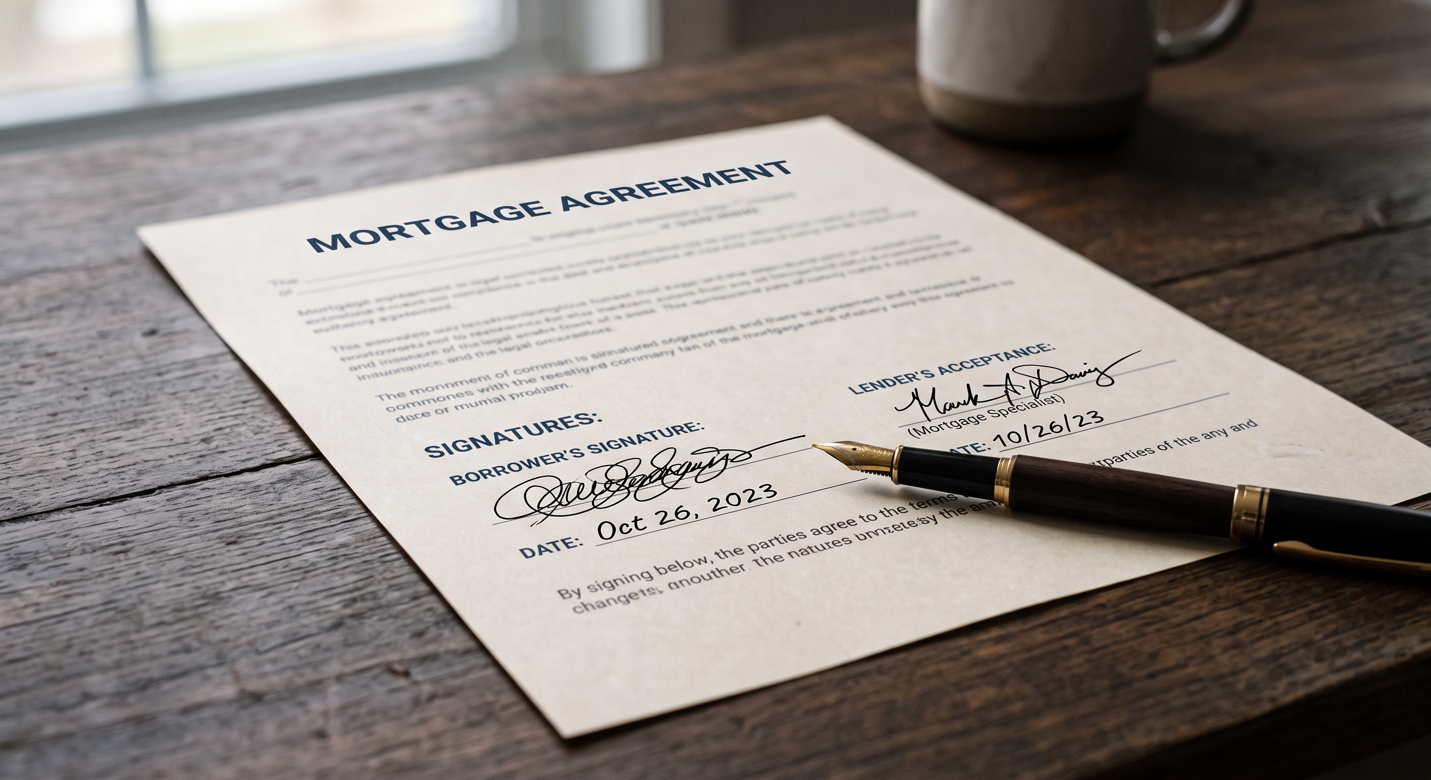 Fast reliable mortgage closing