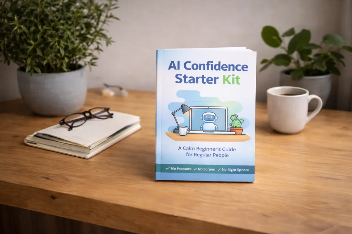 AI Confidence Starter Kit. A Calm Beginner's Guide for Regular People