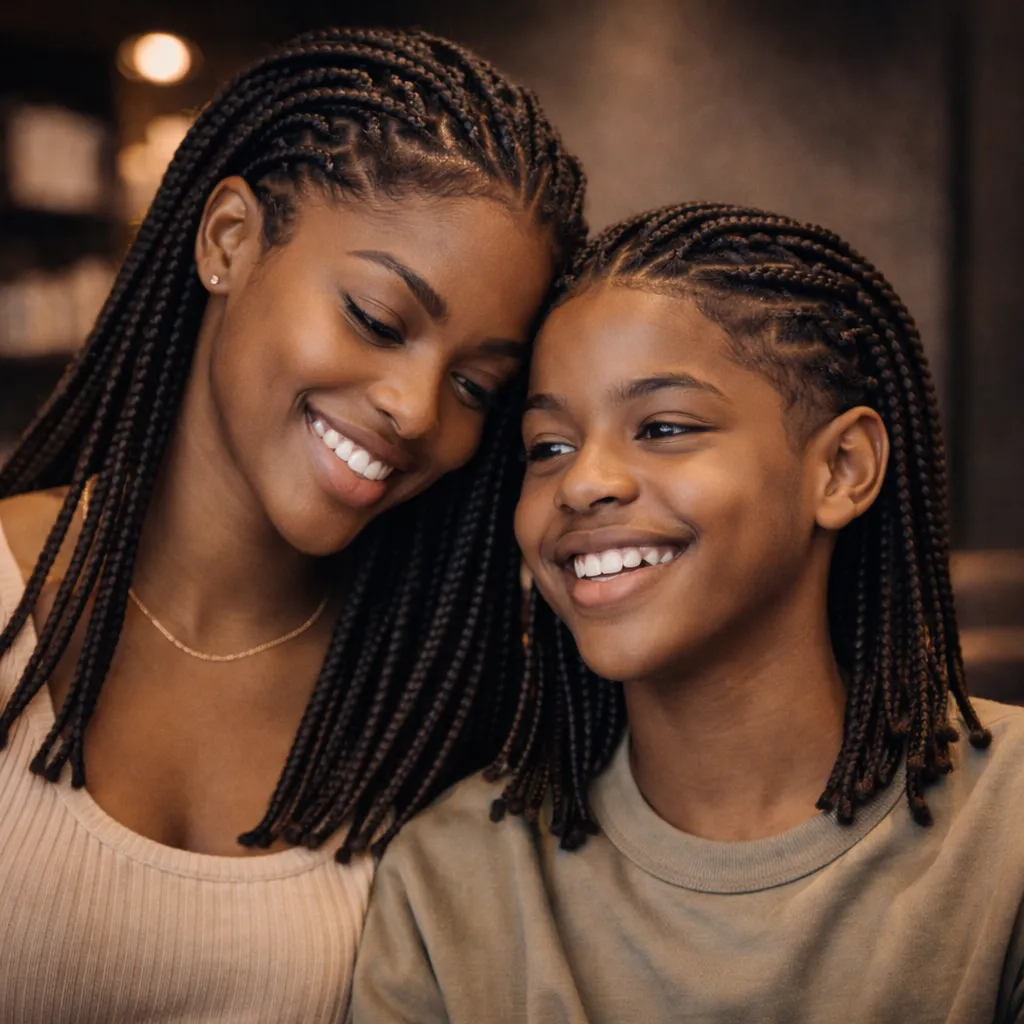 Woman with flowers in her hair