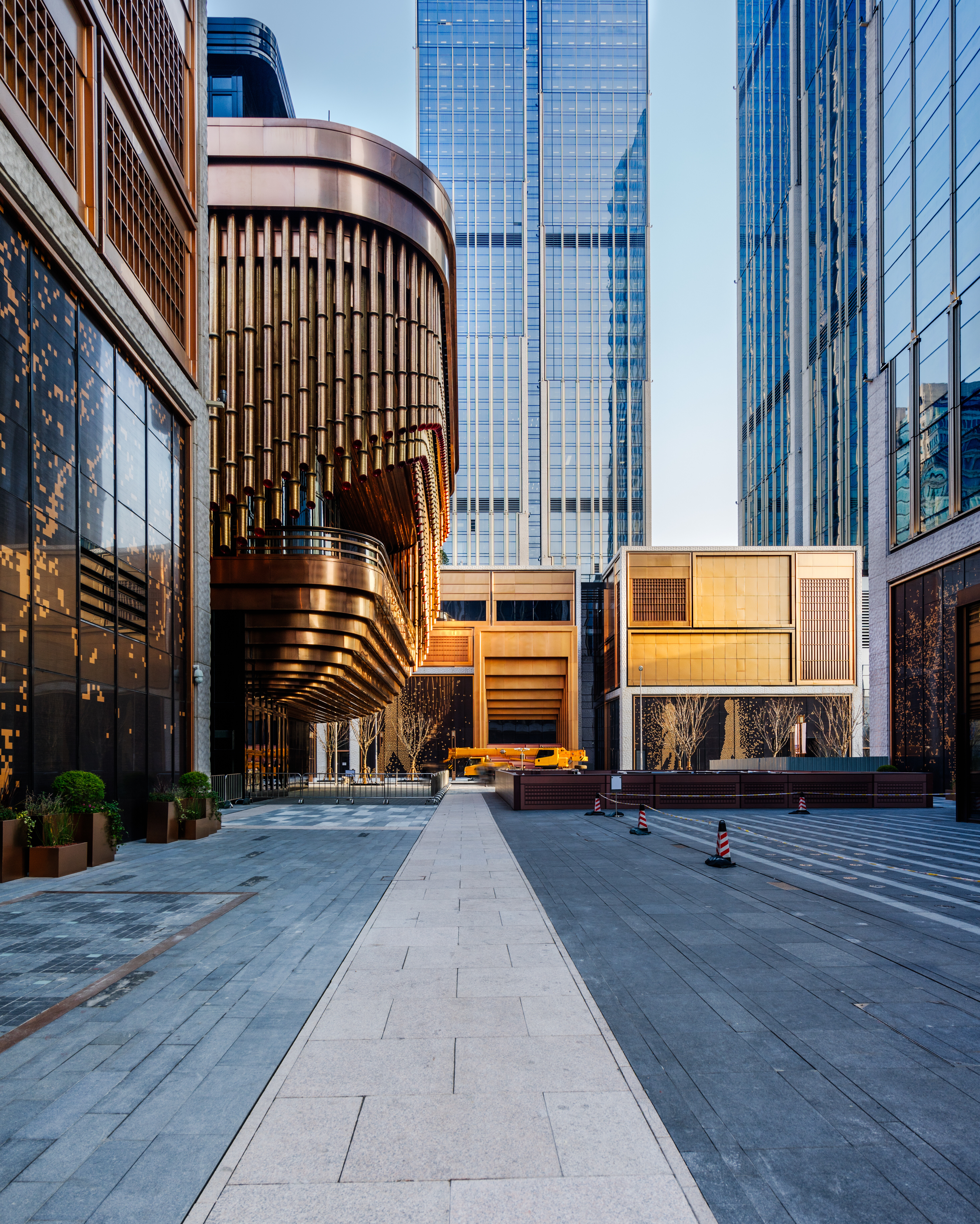 Modern commercial real estate buildings and office towers representing strategic property investment