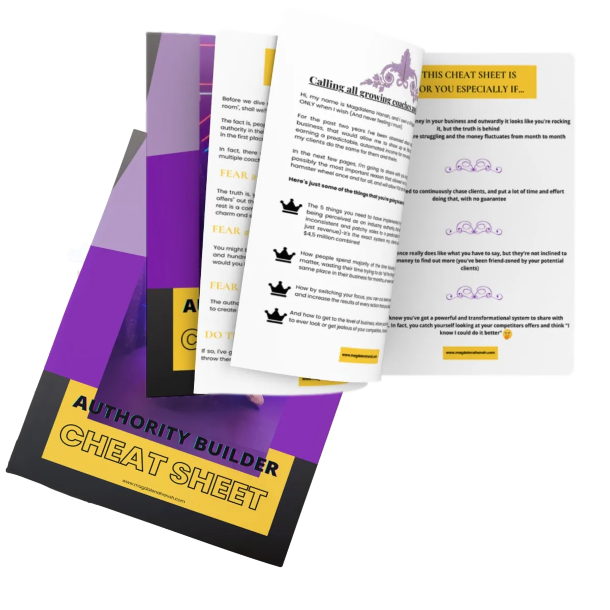 Authority Builder cheat sheet Magdalena Hanah